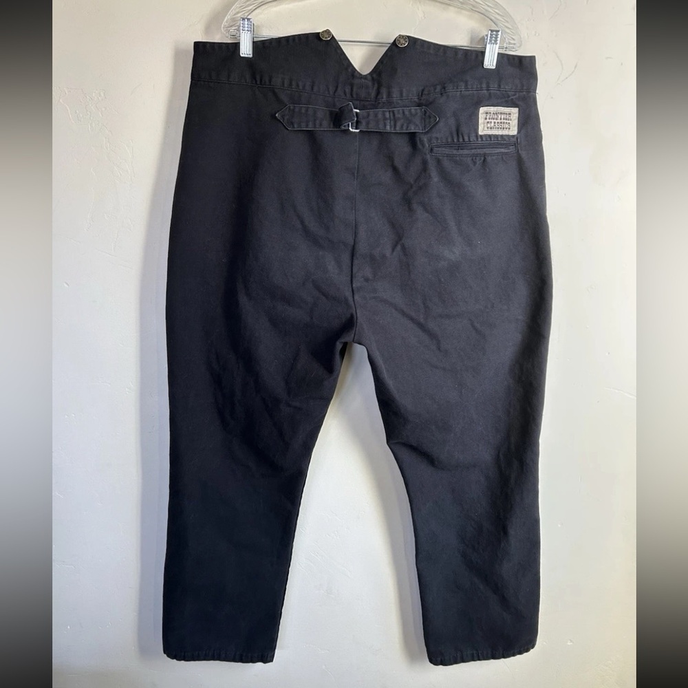 Frontier Classics Western Pants Mens 40 Black Buckle Back Suspender Cowboy